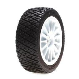 Click here to learn more about the Losi FF/RR Gravel Spec Tire,(2) Mounted: Mini Rally.