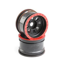 Click here to learn more about the Losi Wheel, Black (2): Super Rock Rey.