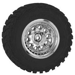 Click here to learn more about the RPM Front Revolver Wheels, Chrome(2): Slash 2WD.
