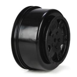 Click here to learn more about the Team Losi Racing Wheel, Black (2): 22SCT.