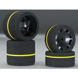 Click here to learn more about the John's BSR Racing 1/10 Spec Combo Tires (4), White/Gray.