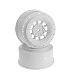 Click here to learn more about the JConcepts, Inc. Hazard 3mm Wider Offset,12mm Hex Wheel,Wht:SC10.