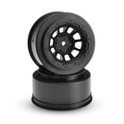 Click here to learn more about the JConcepts, Inc. Front Hazard Wheel, Black (2) :2WD Slash.