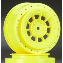 Click here to learn more about the JConcepts, Inc. Hazard Wheel, Yellow:Losi SCTE,SCTN,22SCT.
