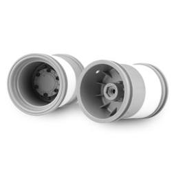 Click here to learn more about the JConcepts, Inc. Tribute 2.6 x 3.6" Monster Truck Wheel, Silver (2).