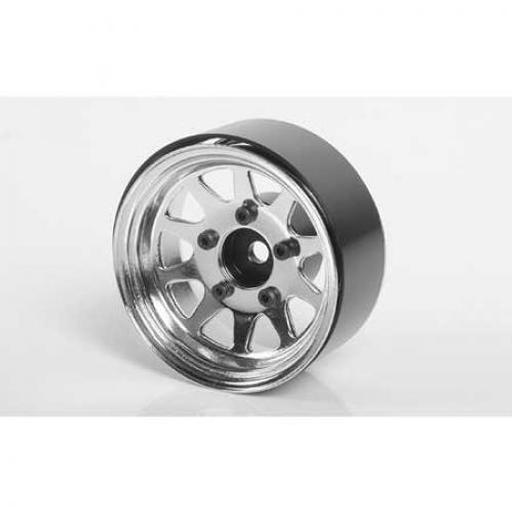 RC4WD OEM Stamped Steel 1.55" Beadlock Wheels, Chrome