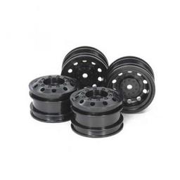 Click here to learn more about the Tamiya America, Inc Black Wheels (4):TT-01 Type-E, TT-02.