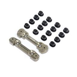 Click here to learn more about the Team Losi Racing Adjustable Front Hinge Pin Brace w/Inserts: 8X.