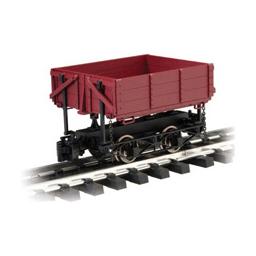 Click here to learn more about the Bachmann Industries 1:20.3 Wood Side Dump Car, Brown.
