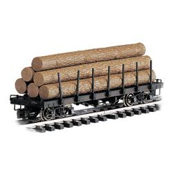 Click here to learn more about the Bachmann Industries G Flat w/Logs, Brown.