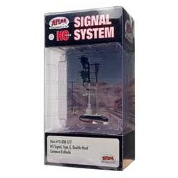 Click here to learn more about the Atlas Model Railroad HO Signal, Type G/Double Head.