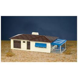 Click here to learn more about the Bachmann Industries HO Snap KIT Ranch House, Cream/Brown.