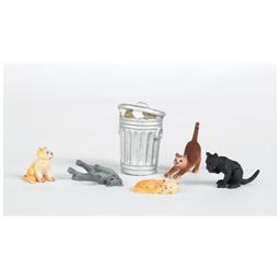 Click here to learn more about the Bachmann Industries HO Cats w/Garbage Can (6).