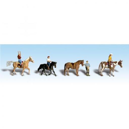 Woodland Scenics HO Horseback Riders