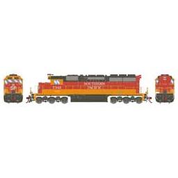 Click here to learn more about the Athearn HO RTR SD40/DCC & SND,SP/Daylight Red/Orange #7342.