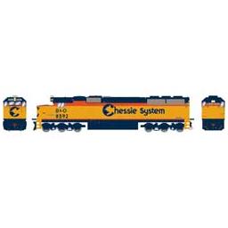 Click here to learn more about the Athearn HO RTR SD50 w/DCC & Sound, Chessie/B&O #8592.