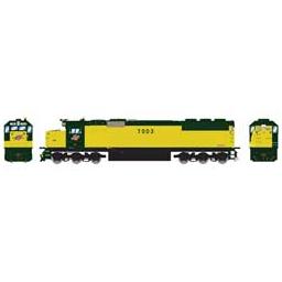 Click here to learn more about the Athearn HO RTR SD50 w/DCC & Sound, C&NW/Zito Yellow #7003.