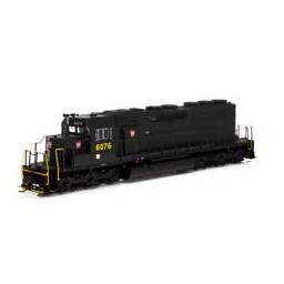 Click here to learn more about the Athearn HO RTR SD40, PRR/Dark Green #6076.