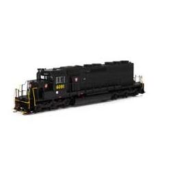 Click here to learn more about the Athearn HO RTR SD40, PRR/Dark Green #6091.
