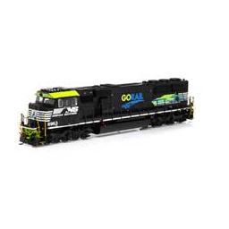 Click here to learn more about the Athearn HO SD60E, NS GoRail #6963.
