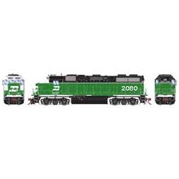 Click here to learn more about the Athearn HO GP38-2, BN/White Face #2080.