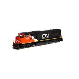 Click here to learn more about the Athearn HO SD75I, CN/Web Address Logo #5754.