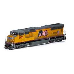 Click here to learn more about the Athearn HO SD70M w/DCC & Sound, UP #3973.