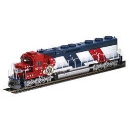 Click here to learn more about the Athearn HO SD45-2, SF/Bicentennial #5704.