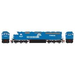 Click here to learn more about the Athearn HO SD45-2, CR/Blue Early #6663.