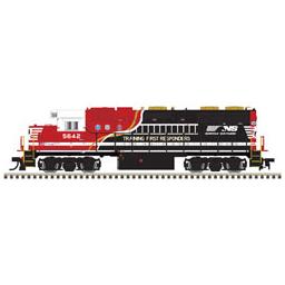 Click here to learn more about the Atlas Model Railroad HO GP38 w/DCC & Sound, NS/First Responders #5642.