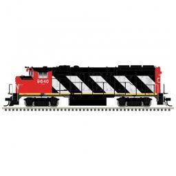 Click here to learn more about the Atlas Model Railroad HO GP40-2W w/DCC & Sound, CN/Zebra Stripes #9623.