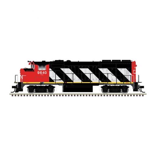 Atlas Model Railroad HO GP40-2W w/DCC & Sound, CN/Zebra Stripes #9670