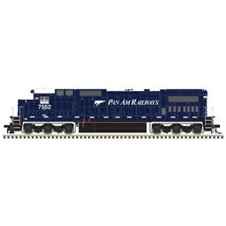 Click here to learn more about the Atlas Model Railroad HO Dash 8-40C, Pan Am #7552.