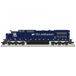 Click here to learn more about the Atlas Model Railroad HO Dash 8-40C, Pan Am #7635.