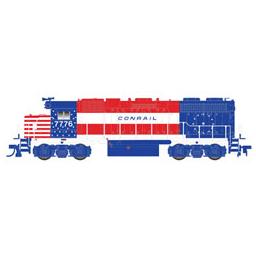 Click here to learn more about the Atlas Model Railroad HO GP38, CR/Bicentennial #7776.