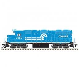 Click here to learn more about the Atlas Model Railroad HO GP38 w/DCC & Sound, CR/White Frame Stripe #7883.