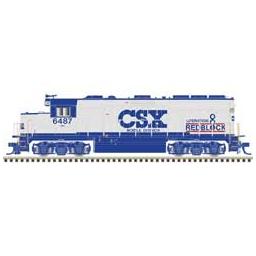 Click here to learn more about the Atlas Model Railroad HO GP40-2, CSX (Red Block) #6387.