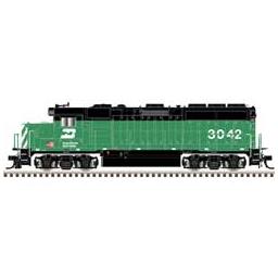 Click here to learn more about the Atlas Model Railroad HO GP40-2, Burlington Northern (Flag) #3055.