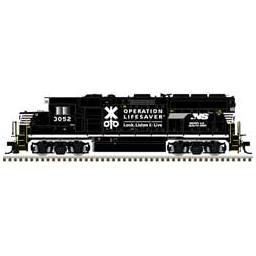 Click here to learn more about the Atlas Model Railroad HO GP40-2 w/DCC & Sound, Norfolk  Southern #3045.