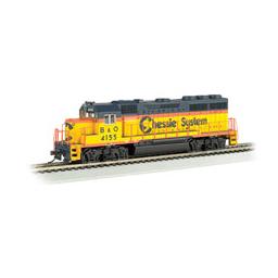 Click here to learn more about the Bachmann Industries HO GP40, Chessie #4155.