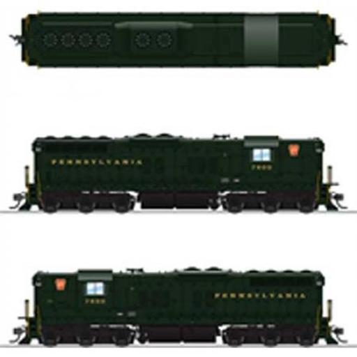 Broadway Limited Imports HO SD9 w/DCC & Paragon 3,PRR/Brunswick Green #7600