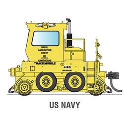 Click here to learn more about the Broadway Limited Imports HO Trackmobile, US Navy.