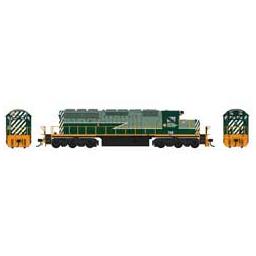 Click here to learn more about the Bowser Manufacturing Co., Inc. HO SD40-2 w/DCC & Sound, BCR/Two Tone Green #756.