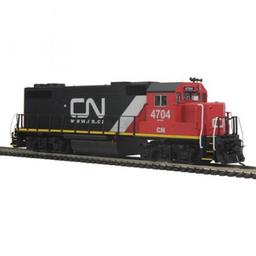 Click here to learn more about the M.T.H. Electric Trains HO GP38-2 w/NMRA, CN #4704.