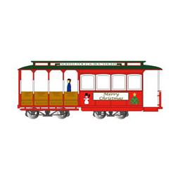 Click here to learn more about the Bachmann Industries HO Cable Car, Christmas.