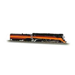 Click here to learn more about the Bachmann Industries HO 4-8-4 GS4 w/DCC & Sound Value,SP/Daylight #4449.