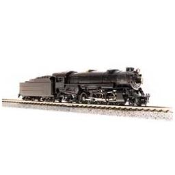Click here to learn more about the Broadway Limited Imports N Heavy Mikado 2-8-2 w/DCC & Paragon3,Undecorated.