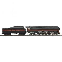 Click here to learn more about the M.T.H. Electric Trains HO 4-8-4 J  Round Tender w/PS3, N&W #601.