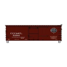 Click here to learn more about the Accurail HO KIT 36'' Double Sheath Box, CCC&StL/NYC.