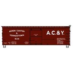 Click here to learn more about the Accurail HO KIT 36'' Double Sheath Box, AC&Y.